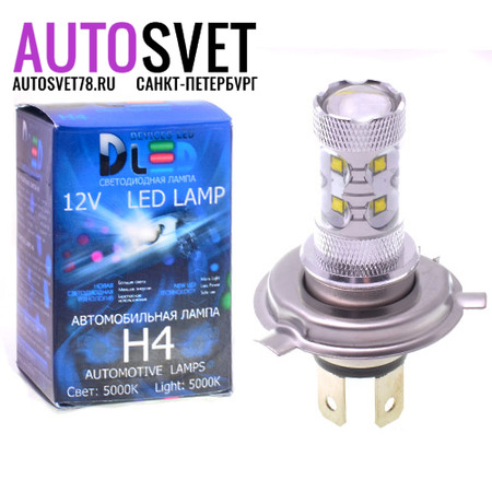 Лампа светодиодная H4 - 12Led CREE 60Вт