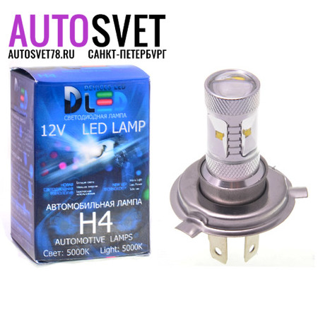 Лампа светодиодная H4 - 6Led CREE 30Вт