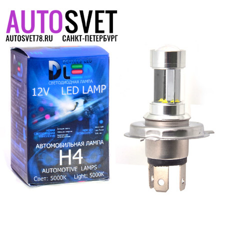 Лампа светодиодная H4 - 8Led CREE 40Вт