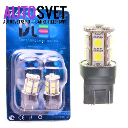 Лампа светодиодная W21/5W 7443 - 13Led SMD5050 3.12Вт