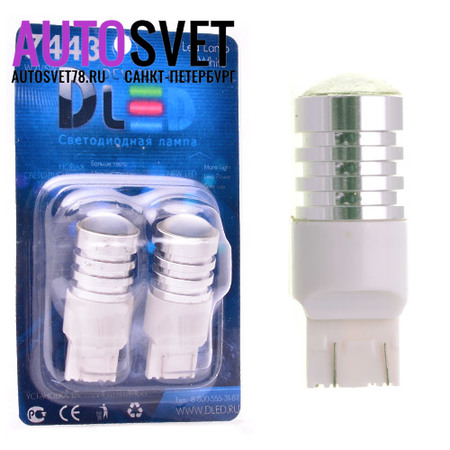 Лампа светодиодная W21/5W 7443 - 1Led CREE 5Вт