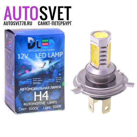 Лампа светодиодная H4 - 4Led High-Power 6Вт