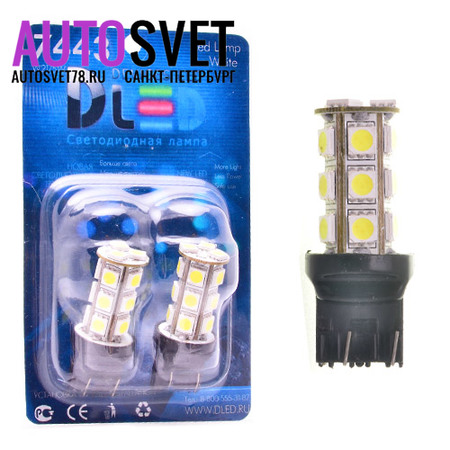 Лампа светодиодная W21/5W 7443 - 18Led SMD5050 4.32Вт